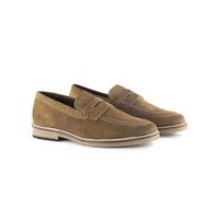Silver Street London Belmont Premium Suede Loafers for Men Extra Padded Breathable Mens Casual Shoes Comfortable Moccasins Slip On Flats, Brown, UK 10