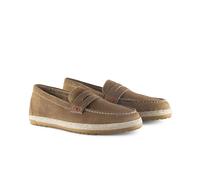 Silver Street London Clapham Premium Suede Loafers for Men Extra Padded Breathable Mens Casual Shoes Comfortable Moccasins Slip On Flats, Brown, UK 11