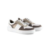 Silver Street London Hampton Mens Genuine Leather Trainers Smart Casual Casual Shoes Comfort Sneakers for Men, White, UK 8