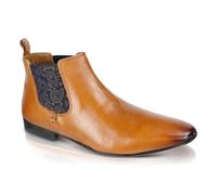 Silver Street London Men's Carnaby Formal and Casual Leather Chelsea Boots, Tan, 10