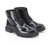 Silver Street London Men's Greenwich Leather Casual Ankle Lace up Boot, Black, 12