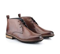 Silver Street London Men's Leather Fashionable Chukka Boot (Ludgate-Brown, 8 UK, numeric_8)