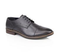Silver Street London Men's Leather Fashionable Formal Derby Shoes in Sizes 7 to 12 (Rufus Grey, 8 UK, Numeric_8)