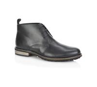 Silver Street London Men's Ludgate Leather Fashionable Chukka Boot, Black, 11