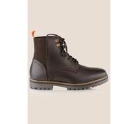Silver Street London Men's Manchester Premium Leather Lace Up Boots in Brown | Size: 7 Silver Street London Brown 7