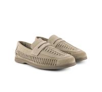 Perth Suede Woven Loafer Silver Street London Light Sand 10