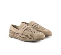Perth Suede Woven Loafer Silver Street London Light Sand 11