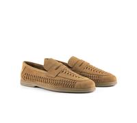 Perth Suede Woven Loafer Silver Street London Tan 11