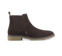 Silver Street London Men's Pimlico Suede Leather Smart Casual and Formal Chelsea Boots, Black, 8