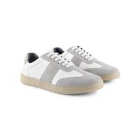 Silver Street London Men's Polar Leather Casual Trainers in White | Size: 9 Silver Street London White 9