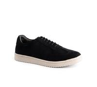 Silver Street London Men's Shires Comfortable Suede Leather Lace Up Trainer Shoe, Navy-8