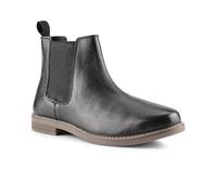 Silver Street London Mount Leather Chelsea Boots for Men | Leather ankle boots; elasticated side gussets and rear pull tab for slip on fit; grip sole for office or smart casual wear