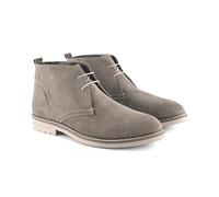 Silver Street London Newington Suede Leather Mens Chukka Boots Lightweight Durable Smart Casual Boots for Men, Grey, UK 10