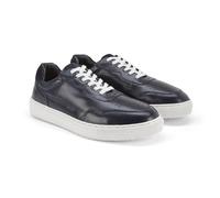 Silver Street London Spinney Mens Trainers Premium Leather Classic Casual Shoes Extra Padded Comfort Sneakers for Men