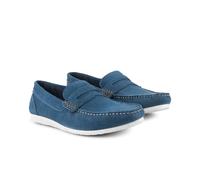 Silver Street London Stanhope Mens Casual Suede Slip on Loafers Sizes 7-12 (10 UK, Bright Blue)