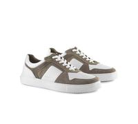 Silver Street London Trentham Mens Trainers Premium Leather Classic Casual Shoes Extra Padded Comfort Sneakers for Men, White, UK 10