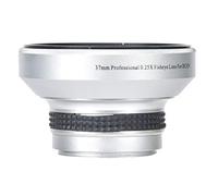 Silver Strong Applicability 37 mm 0.25x Super Fisheye Additional Lens for 37 mm Camera Lenses, Default