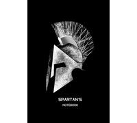 Silver-Style Spartan Helmet Diary: Leonidas, Gladiator, Soldier Notebook, matte finish cover, 6x9", 120 pages, lined ruled paper, for all the family, Dads, Moms, kids and Grandparents