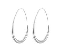 Silver Teardrop Minimalist Earrings Niche Designs 18K Gold Plated Earrings Hypoallergenic Designs