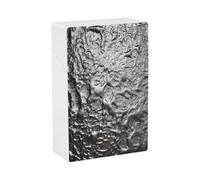 Silver Texture Cigarette Case Stylish Lightweight Pocket Holder Case for Smoke Waterproof Cigarette Dispenser Cigarettes Accessories for Outdoor Camping Hiking
