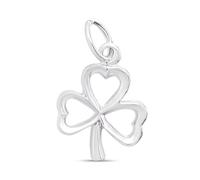 Silver Three Leaf Clover Charm - J90003