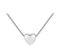 Silver Tiny Heart Exquisite Necklace Fashion 925 Sterling Silver Simple Love Pendant Necklaces For Women Fine Jewelry
