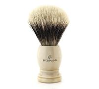 Silver Tip Badger Shaving Brush for All Wet Shavers Ivory Colour Resin Handle