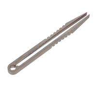 Silver Titanium Alloy Tweezers for Outdoor Manual Work, Mini Clip
