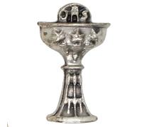 Silver-Tone Chalice Pin with First Holy Communion Prayer Card | 1" Tall | Made in Italy | Great Catholic Gift for Eucharist Celebration or Adoration