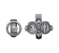 Silver Tone Christophers Visors Clip Silver Tone Christophers Clip for Car Visors Travelers' Faithful Accessory