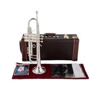 Silver Trumpet Pipe Flat Instrument Brass For Strudents Trumpet Musical Instrument