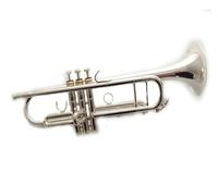 Silver Trumpet Pipe Flat Musical Instrument Brass Strudents Trumpet Musical Instrument