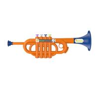Silver Trumpet Toy - Musical Instrument Portable | Preschool Early Education Gift Children | Realistic Design Beginners Safe Play Creativity Cultivation Boys Girls Wind Learning Songs