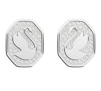 (silver, TU) Pendientes De Botón Para Mujer Swan 5621097