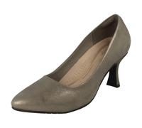 (Silver, UK 6.5) Ladies Clarks Elegant Pointed Toe Court Shoes - Kataleyna Gem