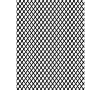 Silver Universal 40"x13" Car Grill Mesh - Aluminum Alloy Automotive Grille Insert Bumper Rhombic Hole (Black 3x6mm)