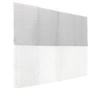 (Silver) Universal Aluminum Car Vehicle 40"x13"/ 10033cm Black/Silver Body Grille Net Mesh Grill Section