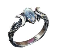 (silver, US 7) Eye-catching Ring Silver Color All Match