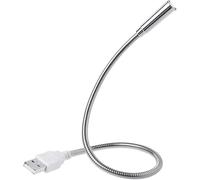 Silver USB Flexible Light Gooseneck Led Glowing Lamp Laptop Computers Studying for Office Working Writing Reading Accessories Desk Lamps Office