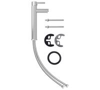 (silver) vidaXL Bathroom Mixer Tap 12x30 cm Basin Faucet Plumbing Fixture Multi Colors