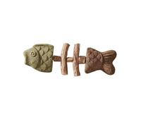 Silver Vine Cat Molar Chew Toy Fish Bone Shape,Natural Catnip Dental Teeth Cleaning Stick,Durable Woody Pet Self Play Toy,Anti-Bad Breath Oral Care Teaser For Kitten Adult Cats