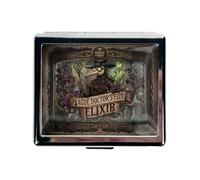 Silver Vintage Pill Box 7 Day Metal Pill Box with Mirror and 8 Compartments Cute Travel Pill Organizer for Purse (The Dark Doctor)