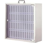 Silver Wall-Mounted Pocket Chart Cell Phone Storage Cabinet - 60 Cell nizer Locker for Classroom & Office - Stylish, Durable, Space-Saving Design, Convenient Handle - Made in China