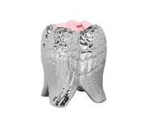 Silver Wax Melt & Oil Burner - Aroma Diffuser with Elegant Design - Home Fragrance Burner for Essential Oils & Wax Melts - Stylish Addition for Aromatherapy & Home Decor (Silver)