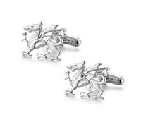 Silver Welsh Dragon Cufflinks by Awen Welsh Jewellery