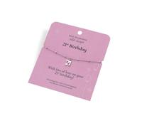 Silver Whisper 21st Birthday Diamond Bracelet - F7512