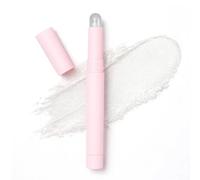 Silver White Eyeshadow Stick for Women Long Lasting Creamy Eye Crayon Twist Up Glitter Shimmer Makeup Pen Blendable Smooth Eye Liner Pencil for Smoky Look and Daily Glam (Gloss White)