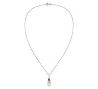 Silver White Moonstone Necklace Tears Water Drops Engagement Wedding Party Jewelry Red Exquisite Workship