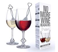 Silver Wine Wands Filter & Purifier by PureWine - (3) Wine Stick Accessories Remove Histamines and sulfites - Great for Gifting, Christmas, Wedding, Present
