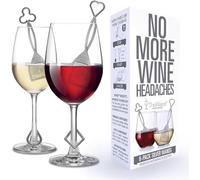 Silver Wine Wands Filter & Purifier by PureWine Wine Stick Accessories Remove Histamines and sulfites - Great for Gifting, Christmas, Wedding, Present
